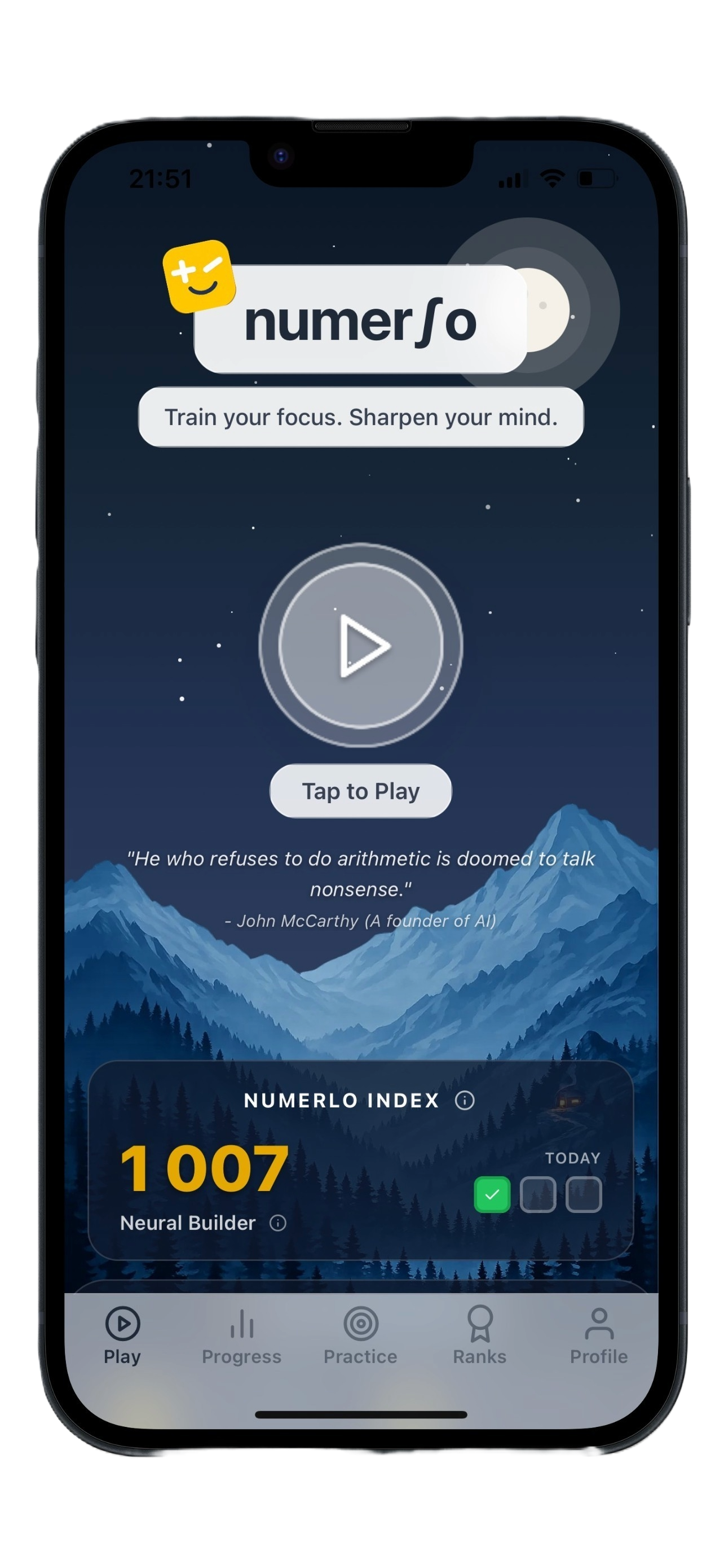 Numerlo Index in App
